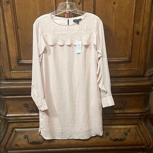 Banana Republic Soft Pink Long Sleeve Dress